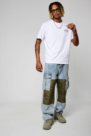 T-shirt regular em algodão biológico Vicen - Branco