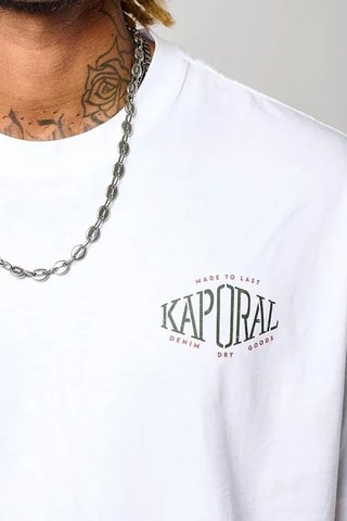 T-shirt regular em algodão biológico Vicen - Branco