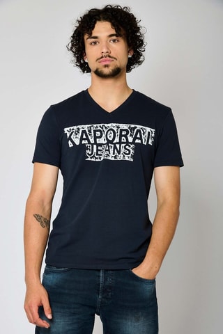 T-shirt slim Vince - Azul-marinho