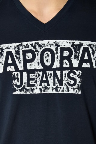 T-shirt slim Vince - Azul-marinho