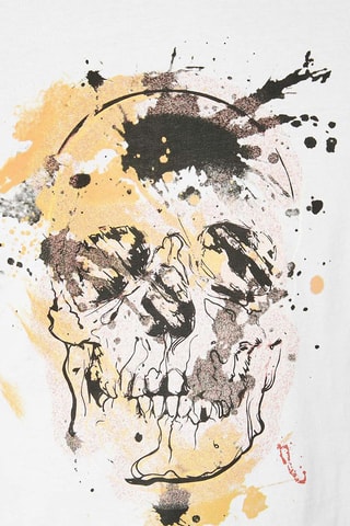 T-shirt em algodão biológico Taint - Branco