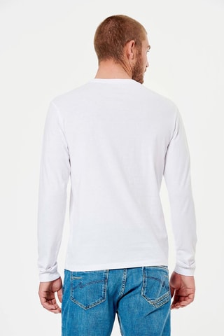 T-shirt em algodão biológico Rudy - Branco