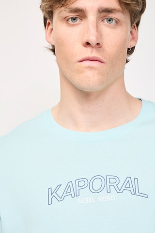 T-shirt em algodão biológico Brisea - Azul-celeste