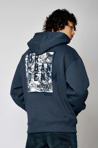 Sweat com capuz Rajio - Azul