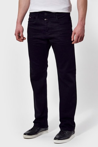 Calças direitas Dilaa Azul-escuro