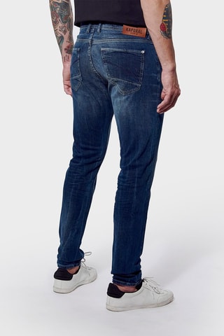 Calças de ganga em algodão biológico Denny - Azul