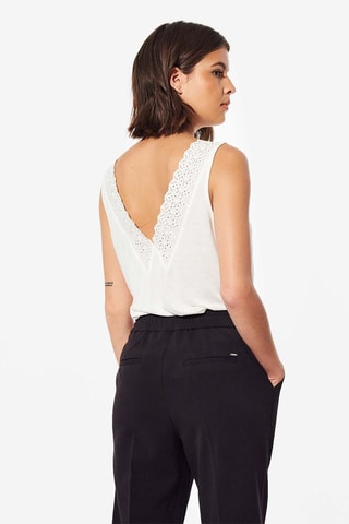 Camisola de alças em linho - Cru