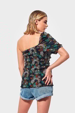 Camisola de alças Pesos Laranja e verde