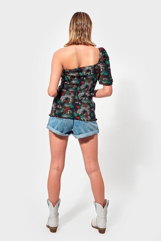 Camisola de alças Pesos Laranja e verde