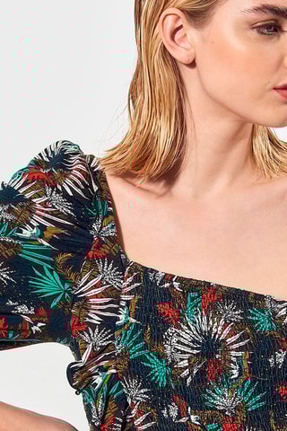 Camisola de alças Pesos Laranja e verde