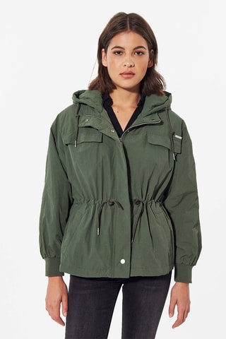 Casaco com capuz Dwen - Verde-escuro