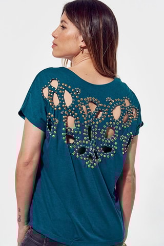 Top loose Peggy - Azul-pato