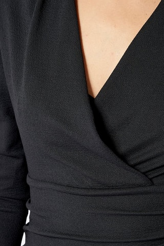 Vestido drapeado Nyne - Preto