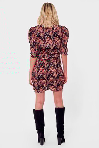 Vestido cintado Vista Preto