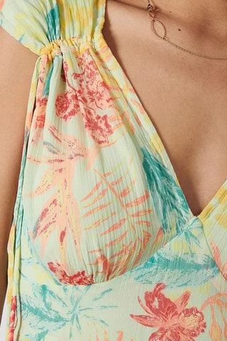 Vestido comprido - Amarelo-pálido