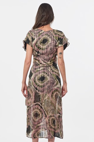 Vestido plissado Nelan - Rosa