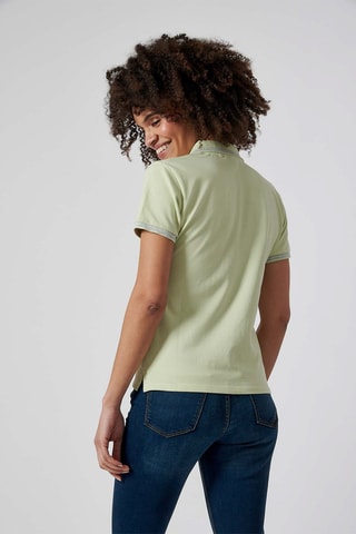 Polo em algodão biológico Jule - Verde