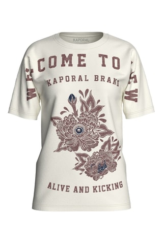 T-shirt em algodão biológico Sower - Branco