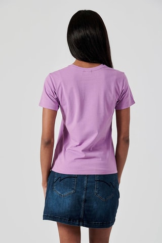 T-shirt em algodão biológico Fanny - Lavanda