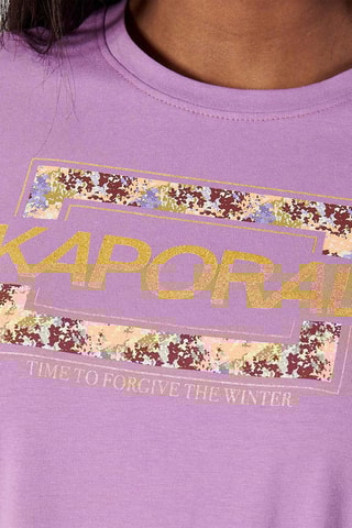 T-shirt em algodão biológico Fanny - Lavanda