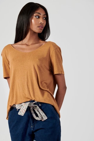 T-shirt Filip - Castanho