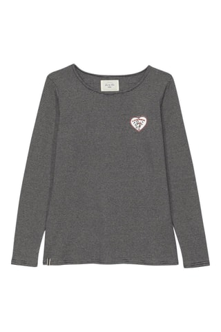 T-shirt Iris Preto e cru