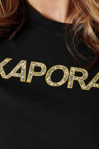 T-shirt em algodão biológico Fanjo - Preto