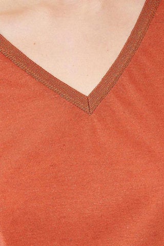 T-shirt em linho Jaime - Pêssego