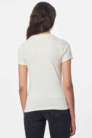 T-shirt em algodão biológico Frank - Branco