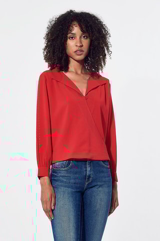 Blusa regular Vez - Vermelho