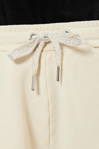 Calções em algodão biológico April - Branco