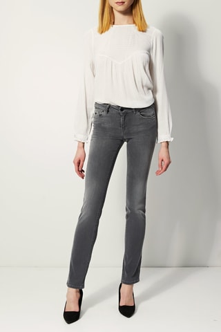 Calças de ganga direitas Wilda Cinzento