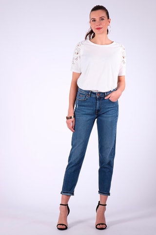 Calças de ganga mom Sixte Azul