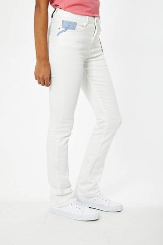 Calças de ganga direitas Sibel - Branco