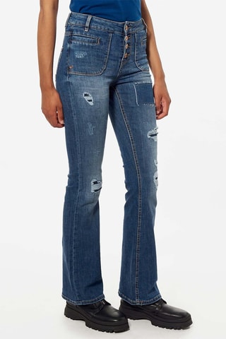 Calças de ganga flare Lucky - Azul-celeste