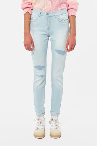 Calças de ganga slim Leyla - Azul-celeste