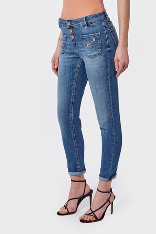 Calças de ganga slim Lilo - Azul