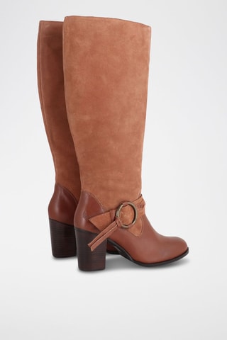 Botas em couro Palom - Camel