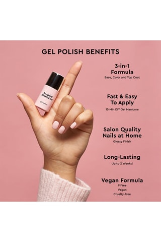 Verniz de unhas gel 3 em 1 - Rosa Buttercream - 46 g