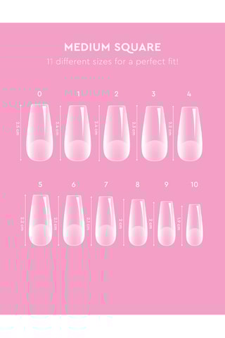 220 capsules ongulaires - Medium carrée