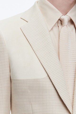 Veste ajustée en laine - Ivoire