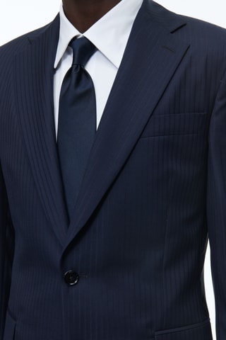 Costume regular en laine - Bleu marine