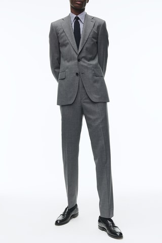 Costume ajusté en laine - Plomb