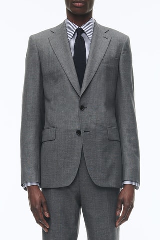 Costume ajusté en laine - Plomb