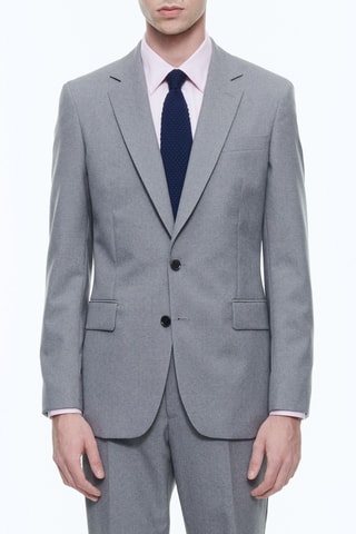 Costume ajusté en laine - Plume