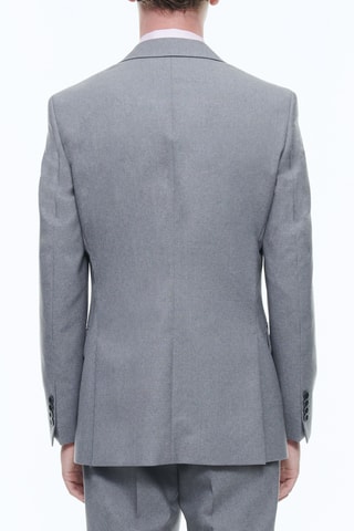 Costume ajusté en laine - Plume