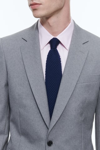 Costume ajusté en laine - Plume