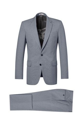 Costume ajusté en laine - Plume