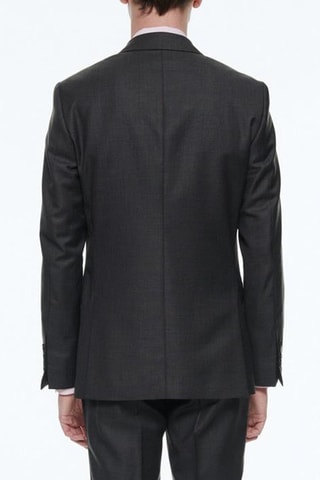 Costume 2 pièces en laine - Gris moyen