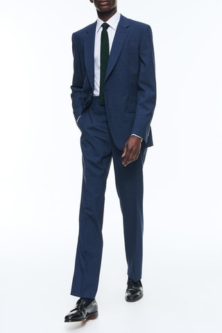 Costume en toile de laine - Petrole